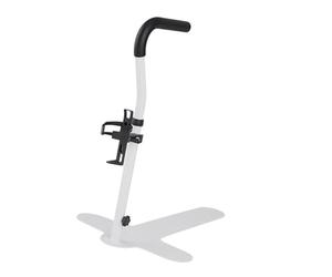 DEVNWIGMO Assist Grab Bar Barre de Soutien Canapé Rail Ajustable Base Stable Structure Poignée Sécurisée Adaptée Aux Personnes Âgées Salon Chambre, Blanc avec Porte-gobelet