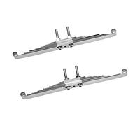 DEVNWIGMO avant Métal Compatibles Pièces 1/14 pour Camion Remorque Rc Essieu Non Motorisé Plaque Acier Droite Amortisseur Feuille à Ressorts Adapté, plaque de suspension électrique