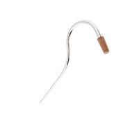 DEVNWIGMO Basson Embouchure Croche Liège Pièce Remplaçante Métal Argent Utilisation pour Musiciens Apprentissage Cours Orchestre Public, comme décrit, 20,7cm