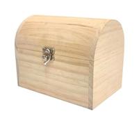 DEVNWIGMO Boîte En Bois Boîte de Rangement Décorative Coffre à Secrets Écrin pour Bijoux Boîte D'Artisanat Non Traitée Adaptée pour Les Projets Scolaires et Le, Style D