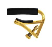 DEVNWIGMO Capodastre pour Guitare Acoustique Tension Ajustable Étau Métallique et Silicone pour Guitares Folk Classique et Ukulélés Changement Rapide et Portabi, or