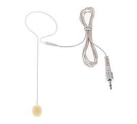 DEVNWIGMO Casque à Condensateur Micro Oreillette Unidirectionnel Monophonique Ergonomie Moderne Convient à L'Enregis, 3.5mm Nut Plug