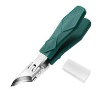 DEVNWIGMO Coupe-ongles En Acier Inoxydable, Coupe-ongles pour Orteils, Ciseaux à Ongles pour Doigts, Pince à Cuticules, Incurvée, Prise En Main Confortable, Vert