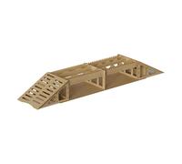 DEVNWIGMO DIY Plateau Parcours D'Obstacles Voiture RC Montage Bois Rampes Retirables Support Maquette Bords Sûrs pour Enfants Fans Voitures Miniatures Activités, 88,5x18x11cm