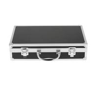 DEVNWIGMO Étui de Transport Boîte Rigide Mallette de Rangement Compartiment Mousse Poignée Aluminium Résistant Adaptée Au Chant K Chanson Salle D'Enr, Noir