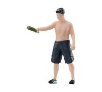 DEVNWIGMO Figurine de Personne Miniature Figurine Résine Personnage Bouteille Miniature Modèle Accessoire Adapté pour Diorama Photographie