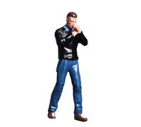 DEVNWIGMO Figurine Miniature Personnage Modèle Résine Décoration Scène Miniature Détails Réalistes Adapté pour Décor Maison Photographie Éducation Jeu, Man Pouce Jacket