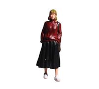 DEVNWIGMO Figurine Miniature Personnage Modèle Résine Décoration Scène Miniature Détails Réalistes Adapté pour Décor Maison Photographie Éducation Jeu, Woman Pouce Sweater