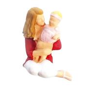 DEVNWIGMO Figurine Miniature Personnage Résine Accessoire Décor Diorama Fait Main Scène Réaliste Motif Fin Résistant Aux Chocs Convenant à Collecte Maquette Pho, Rouge