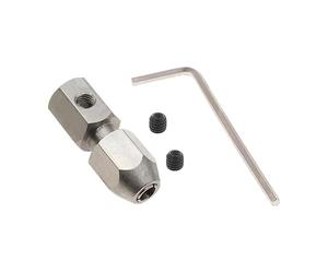 DEVNWIGMO Flexible Shaft Coupler Raccord Jonction Flexible Inox Connecteur Arbre Motorisé Simplicité Adapté pour Modélisme Avion Bateau Jouet, 4mmx4mm