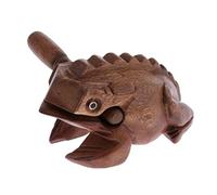 DEVNWIGMO Grenouille en Bois Instrument Percussion Jouet Musical Bloc Instrument Râpe Son Naturel Fonction Vocale Adapté Jeux Éducatifs Enfants Décoration, comme Décrit, Moyen