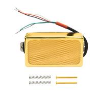 DEVNWIGMO Humbucker Laiton Pickup Guitare Électrique Double Installation Facile Commutateur Mono Polyvalence Résistance Longue Durée Convient, Col En or