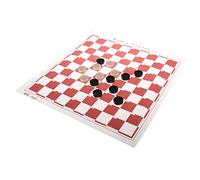 DEVNWIGMO International Checkers Ensemble Plateau Dames Jouet Éducatif Stratégie Plateau Matériel Plastique Résine Portable Convient pour Compétitions Parties V