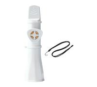 DEVNWIGMO Kazoo Flûte Instrument de Musique Jouet Compact Transportable avec Lanière pour Accompagnement Apprentissage Social Adapté Enfants Fête École, Blanc