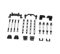DEVNWIGMO Kit de Biellettes D'essieu pour Voiture RC, Biellette D'essieu pour Pont RC, Biellette de Fixation D'essieu pour Voiture RC, Essieu Métall, Noir