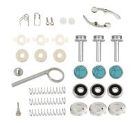 DEVNWIGMO Kit de Réparation Trompette Pièces Accessoires Ensemble Entretien Remplacement Instrument Montage Pratique Métal Nettoyage Adapté Animation Musicale, Style A