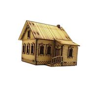 DEVNWIGMO Maison Miniature Kit Modèle Puzzle Maquette Bâtiment Bois Européen DIY Créatif Convient Aux Enfants Adultes Collection Décoration Maison Exposition Ca, Style un