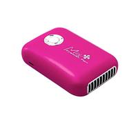 DEVNWIGMO Mini Sèche-cils à Piles, Ventilateur Portable USB, Support Stable, Deux, pour Cosmétiques pour Cils, rouge