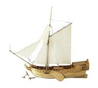 DEVNWIGMO Modèle de Voilier Maquette Construction Kit Ensemble Bateau Puzzle Bois Voiles Assemblage Jeu Créatif pour Cadeaux Décor Bureau Loisirs Adultes Activi, pas de canon en bronze