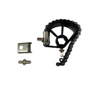 DEVNWIGMO Pédale Simple Chaîne Double Pédale Grosse Caisse Chaîne Double Accessoire Percussion Batterie Métal Solide Sensibilité Ajustable Montage Facile Adapté, Noir