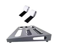 DEVNWIGMO Pédalier D'Effets Platine pour Guitare et Basse Panneau D'Effets Tableau de Pédales En Alliage et Portable Adapté pour Les Concerts et Les Pr, L