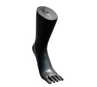 DEVNWIGMO Pied de Mannequin pour Présenter Chaussettes, Chaussures, Sandales et Bracelets de Cheville. Matériau et Facile à Nettoyer. Convient pour, Noir Gauche