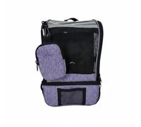 DEVNWIGMO Porte-oxygène Portable Sac à Dos Compatible Concentrateur Fermetures Sûres Poches Séparées Conception Ajourée Léger Adapté pour Adultes Sorties Utilisation Médicale, Violet
