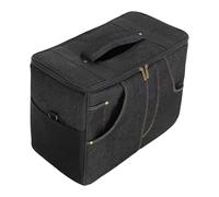 DEVNWIGMO Sac Rangement Amplificateur Guitare Équipé de Nombreuses Poches Toile Résistante Protection Amortissante Transport Facile Adapté Aux Passionnés de Mus, Noir 40x30x18cm