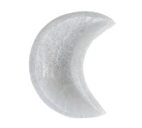 DEVNWIGMO Selenite Bol Cristal Plateau Rangement Bijoux Plateau Nettoyage Plateau Exposition Création Originale Aspect Brillant Convient pour Méditation Table C, 9cm