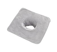 DEVNWIGMO Serviette de Spa avec Ouverture pour Le Visage, Housse de Lit de Massage Réutilisable, Drap de Massage En Fibre Absorbante, Protège-lit Adapté Aux Bes, Gris Clair