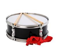 DEVNWIGMO Snare Drum Tambour Musical Percussion Caisse Claire avec et Sangle Acier Inoxydable Tête Pet Ton Pur Adapté pour Débutants Enfants Adultes F, Noir