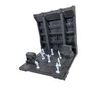 DEVNWIGMO Socle D'Exposition pour Figurines Base de Bataille et Décor de Garage Modulable Scène pour Poupées d'action en PP Solide Adapté pour Valoriser Une Co, Style C