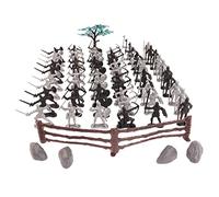 DEVNWIGMO Soldat Modèle Jouets Figurines Plastique Chevaliers Chevaux Accessoires Jouets Exercices Créativité Adaptés pour Enfants Garçons Filles Décora, 60 pièces