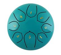 DEVNWIGMO Steel Drum Instrument Percussion Main Hand Drumming Alliage Acier Incluant Maillets Adapté Aux Enfants Apprentissage Musique e, Bleu