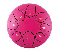 DEVNWIGMO Steel Drum Instrument Percussion Main Hand Drumming Alliage Acier Incluant Maillets Adapté Aux Enfants Apprentissage Musique e, Rose