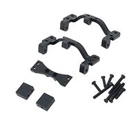 DEVNWIGMO Support de Base de Biellette de Traction, Siège, Essieu de Voiture RC, Support de Servo En Métal, Module de Conversion, Pièce de Connexion pour Projet, Noir