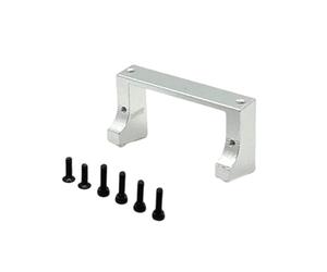 DEVNWIGMO Support de Servomoteur RC Accessoire Aluminium 6061 CNC Support Bracket Montage Servomoteur avec Vis Pièce de Direction pour Micro B 1/24 Convient Aux, Argent