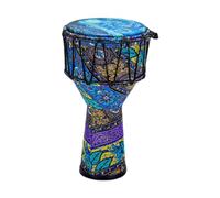DEVNWIGMO Tambour Africain Instrument Percussion Rythme Jouet Initiation Son Ajustable Tissu Pvc Portable Facile à Transporter Adapté pour Enfants Adultes, Feuille Bleue