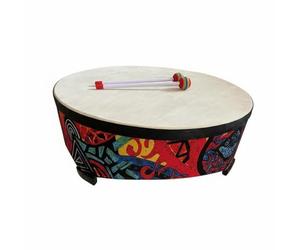 DEVNWIGMO Tambour Enfant Instrument Percussion sur Pied Bois avec Maillets Conçu pour la Créativité et Adapté au Jeu Collectif Événements Scolaires Activités, Style 3