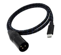 DEVNWIGMO Type C Vers Adaptateur XLR Câble Audio Amplificateur Haut-parleur Connecteur Fil Nylon Sécurité Décodage Convient Aux Applications Multimédia Solution, 150cm