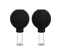 DEVNWIGMO Ventouses de Massage Set de Ventouses Kit de Soin par Aspiration Thérapie par Ventouses Dispositif Manuel Verre et Pvc Utilisation Aisée Aide à la, tenue simple de 2 pièces (tail