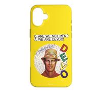 Devo are We Not Men Yellow Background Vintage Band Coque pour iPhone 16 Plus