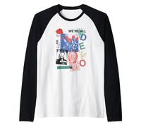 Devo Chaos Collage Colorful Icons New Wave Punk Vintage Band Manche Raglan