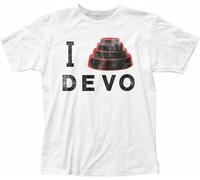 Devo I Dome Devo T Shirt Mens Rock N Roll Music Band Tee New White Red Manches Courtes(X-Large)