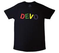 Devo 'Logo' (Noir) T-Shirt - NOUVEAU ET OFFICIEL