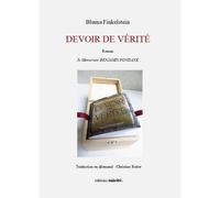 Devoir de verite - Bluma Finkelstein - Unicite - broché - Roman