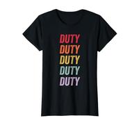 Devoir T-Shirt Graphique avec Valeur, Femme, Noir, M