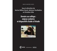 Devoirs au collège : enjeux scolaires et dispositifs d'aide à l'étude