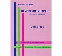 Méthodes et pédagogie COMBRE MAYEUR EDMOND - DEVOIRS DE MUSIQUE CAHIER 6 - Formation musicale - solfège
