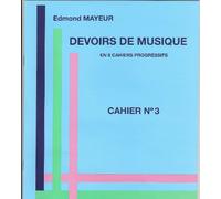 Devoirs de Musique Cahier N° 3